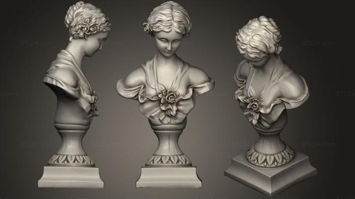 Бюсты и головы античные и исторические (Скульптура Венеры, BUSTA_0733) 3D модель для ЧПУ станка