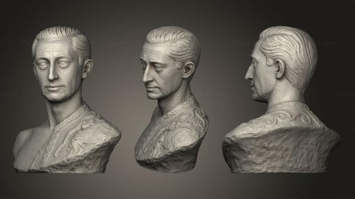 Busts and heads antique and historical (Manolete, BUSTA_0764) 3D models for cnc