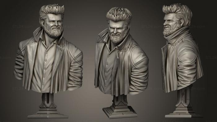 Busts and bas-reliefs of famous people (Billy Butcher Eastman, BUSTC_0064) 3D models for cnc