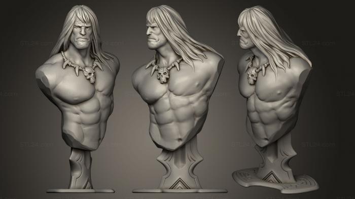 Conan the Barbarian with long hair