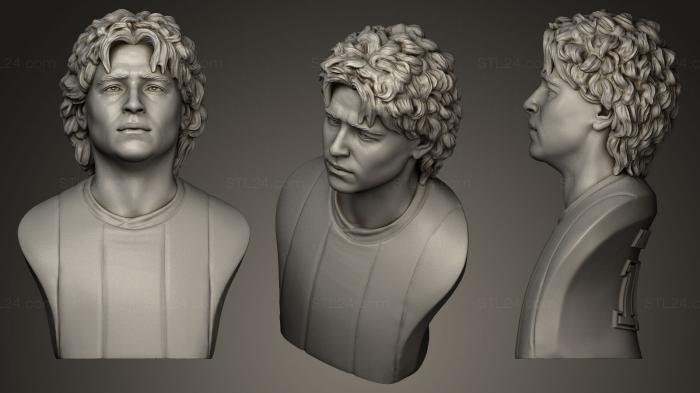 Бюсты и барельефы известных личностей (Диего Армандо Марадона, BUSTC_0137) 3D модель для ЧПУ станка