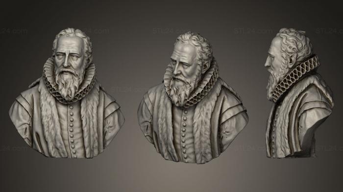 Busts and bas-reliefs of famous people (Johan van Oldenbarnevelt, BUSTC_0292) 3D models for cnc