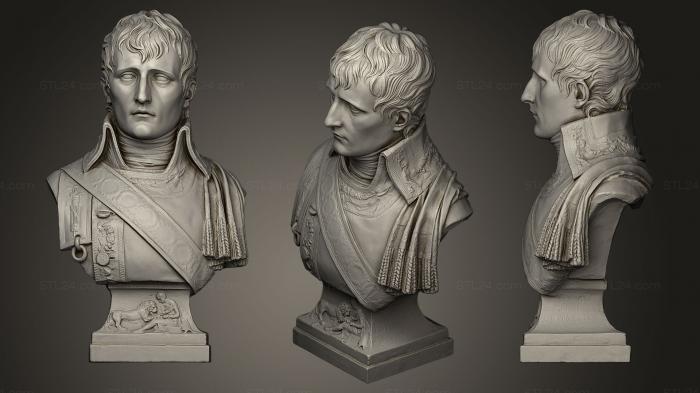 Бюсты и барельефы известных личностей (Наполеон Бонапарт 1 Консул, BUSTC_0449) 3D модель для ЧПУ станка