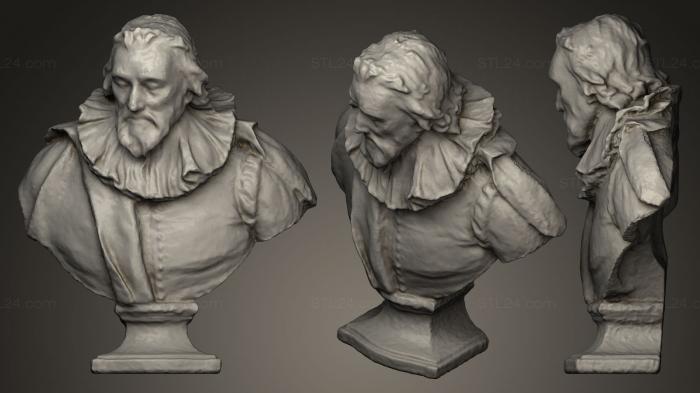 Busts and bas-reliefs of famous people (Sir Robert Bruce Cotton, BUSTC_0562) 3D models for cnc