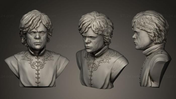 Busts and bas-reliefs of famous people (Tyrion Lannister light, BUSTC_0626) 3D models for cnc