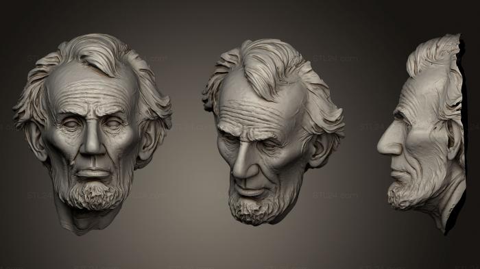 Lincoln face scanned with peel 3d