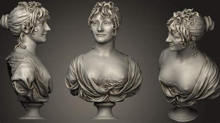 Busts and bas-reliefs of famous people (Portrait Of The Wife Of The Artist, BUSTC_0822) 3D models for cnc