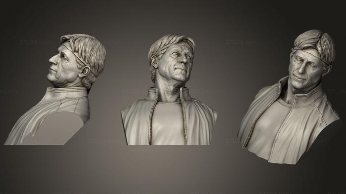 Busts and bas-reliefs of famous people (Sensei Johnny Lawrence William Zabka, BUSTC_0830) 3D models for cnc