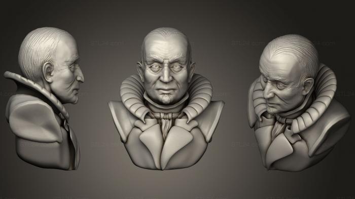 Busts and bas-reliefs of famous people (Silver Lord sculpt original concept, BUSTC_0832) 3D models for cnc