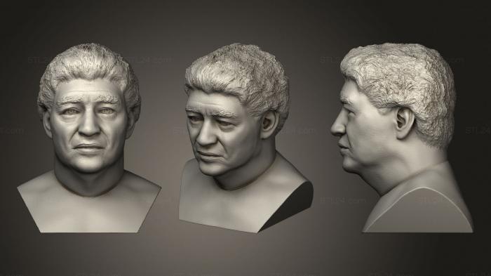 Busts and bas-reliefs of famous people (Busto Maradona, BUSTC_0908) 3D models for cnc