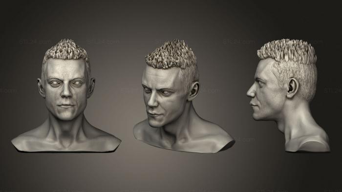 Busts and bas-reliefs of famous people (Elliot mr robot rami malek, BUSTC_0939) 3D models for cnc