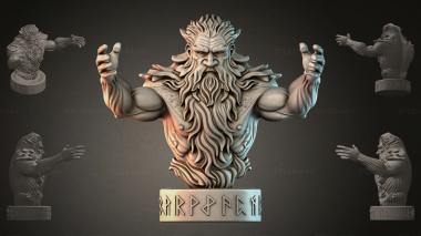 Fantasy busts Bust of an Ancient God 3d model