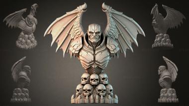 Fantasy busts Demon with Wings 3d model