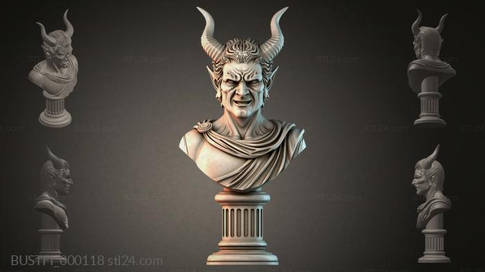 Тиефлинг Рогатый Маг Колонны 3d STL model