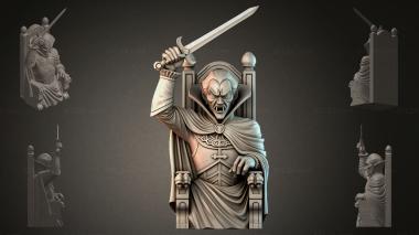 Fantasy busts Vampire on the Throne 3d model