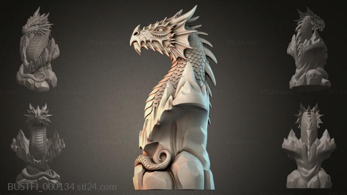 Дракон Орнамент Лесного Тотема 3d STL model