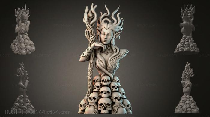 Геката Богиня Черепов и Рогов 3d STL model