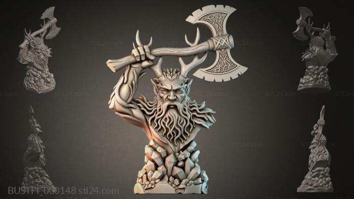 Один Викинг Двойной Секиры 3d STL model