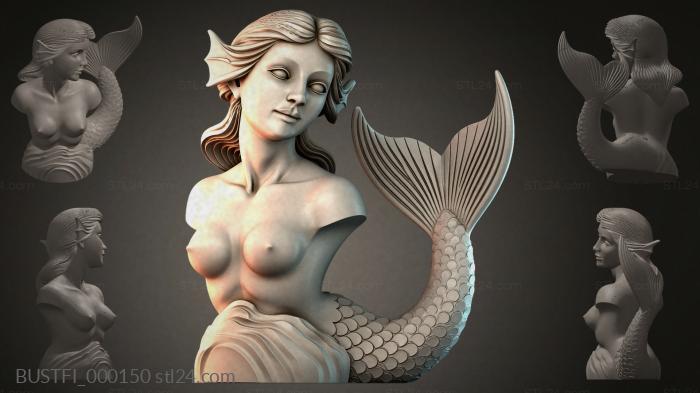 Русалка Дева Лунного Прибоя 3d STL model