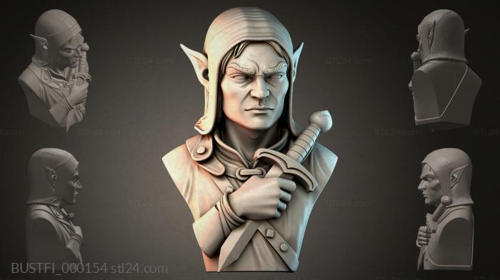 Эльфийка Клинок Лунного Света 3d STL model