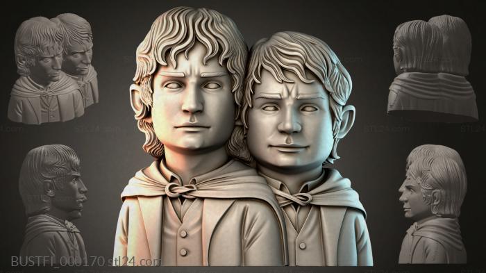 Фродо и Сэм Хоббиты Шира 3d STL model