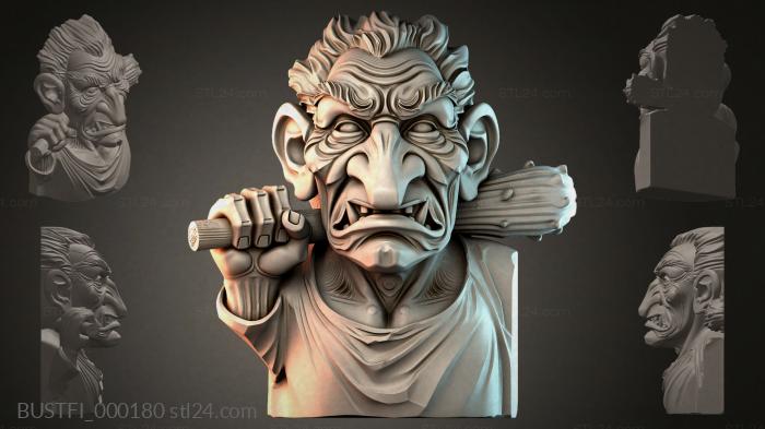 Тролль Гримаса Каменных Кулаков 3d STL model