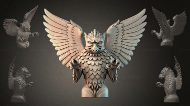 Fantasy busts Winged Eagle 3d model