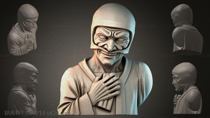 Bust of a Hooded Monk 3d STL model