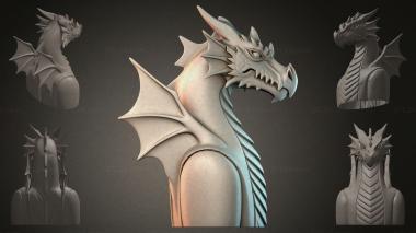 Fantasy busts Dragon Bust 3d model