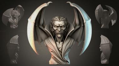 Fantasy busts Gothic Vampire Bust 3d model