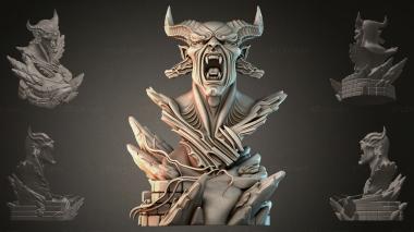 Fantasy busts Demon Bust 3d model