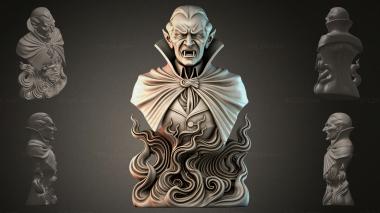 Fantasy busts Vampire Bust 3d model