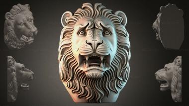 Fantasy busts Lions Head 3d model