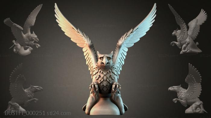 Griffin with spread wings 3d STL model
