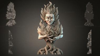 Fantasy busts Bust of the Forest Spirit 3d model