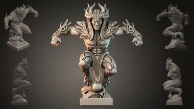Fantasy busts Demon statue 3d model