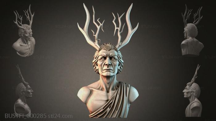 Bust with horns 3d STL model