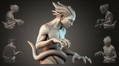 Fantasy busts Fantasy Demon Bust 3d model