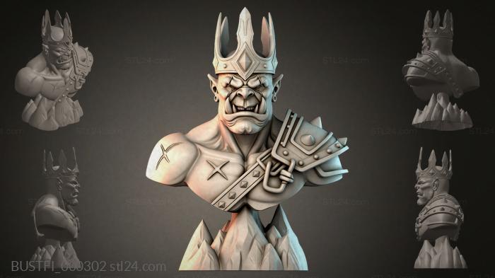 Бюсты фэнтези (BUSTFI_000302) 3D модель для ЧПУ станка