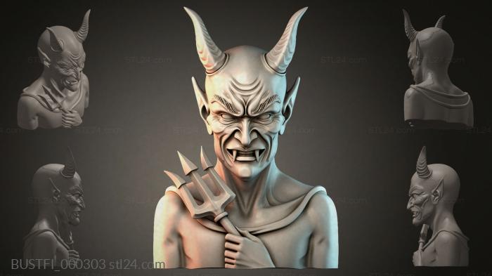 Бюсты фэнтези (BUSTFI_000303) 3D модель для ЧПУ станка