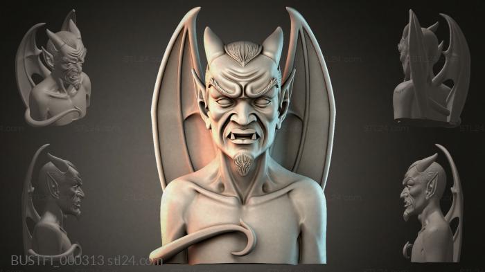 Бюсты фэнтези (BUSTFI_000313) 3D модель для ЧПУ станка