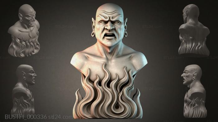 Бюсты фэнтези (BUSTFI_000336) 3D модель для ЧПУ станка