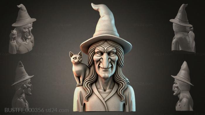 Бюсты фэнтези (BUSTFI_000356) 3D модель для ЧПУ станка