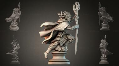 Fantasy busts Warrior with a Spear 3d model