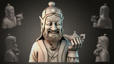 Fantasy busts Bust of an Eastern Sage 3d model