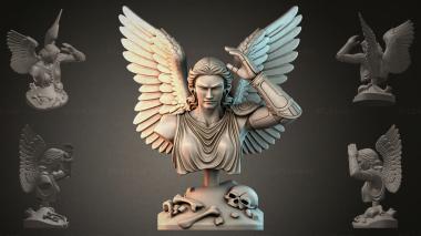 Fantasy busts Angel with wings 3d model