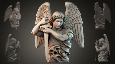 Fantasy busts Angel with a Sword 3d model