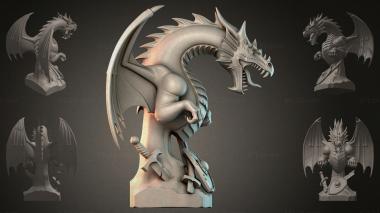 Fantasy busts Dragon Bust 3d model