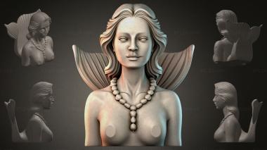 Fantasy busts Mermaid bust 3d model