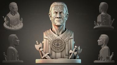 Fantasy busts Bust of a Warrior 3d model